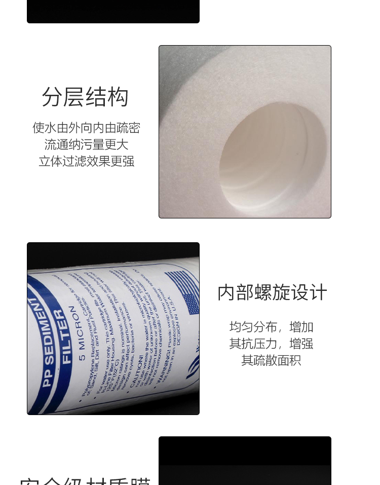 凈水器pp棉濾芯20寸30寸40寸工業(yè)保安通用精密過濾器熔噴1/5微米