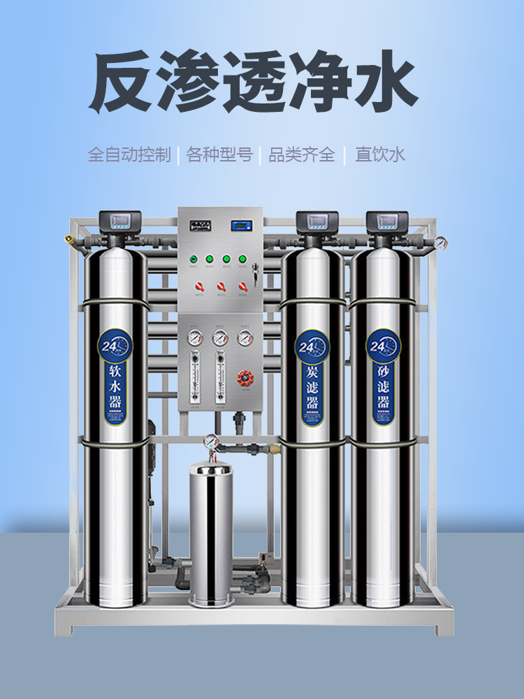 反滲透設(shè)備大型工業(yè)純水機實驗室雙級EDI純水處理去離子RO凈水器