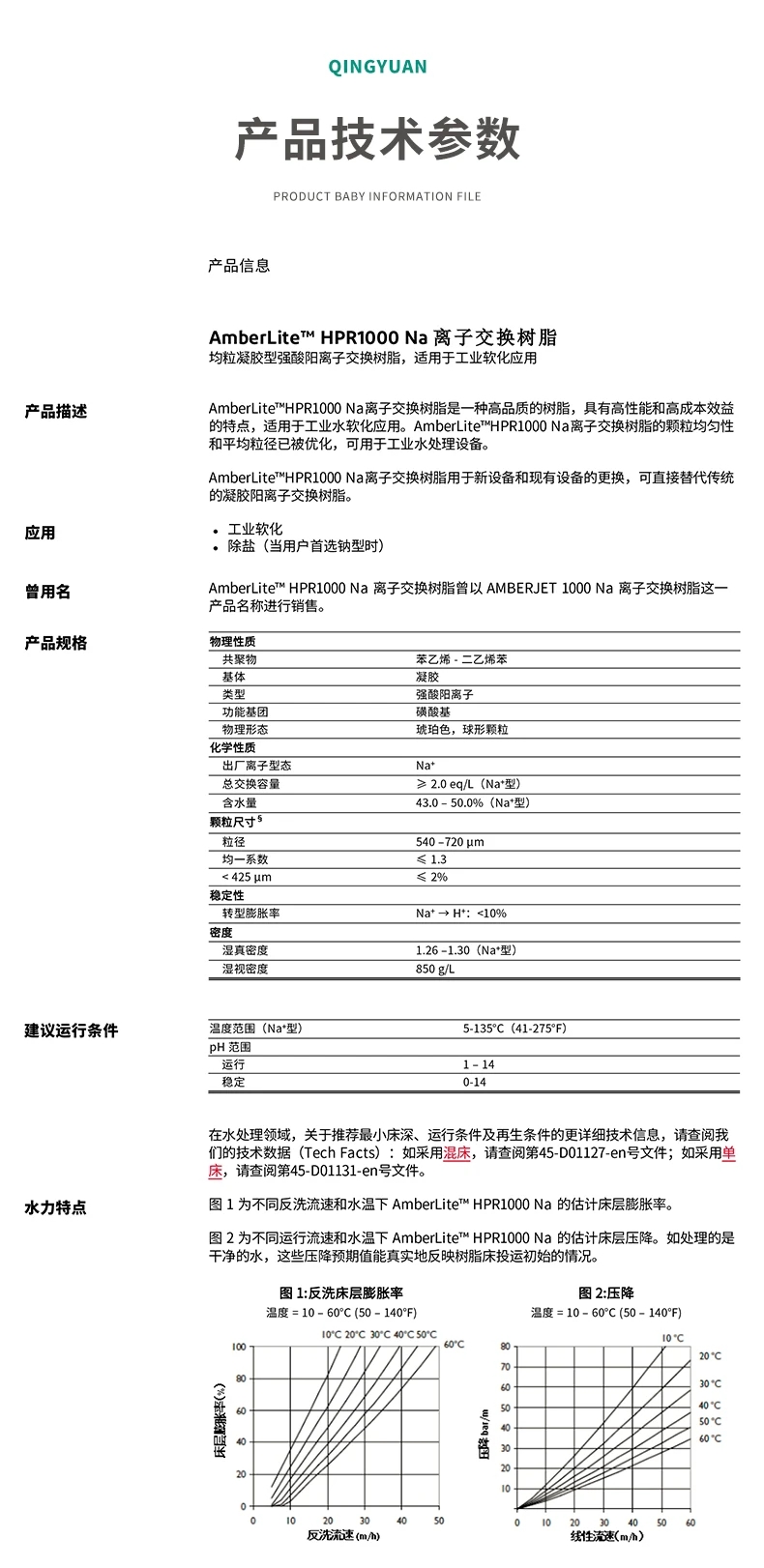 杜邦原羅門哈斯軟化樹脂混床陽(yáng)離子交換樹脂水處理HPR1200NA